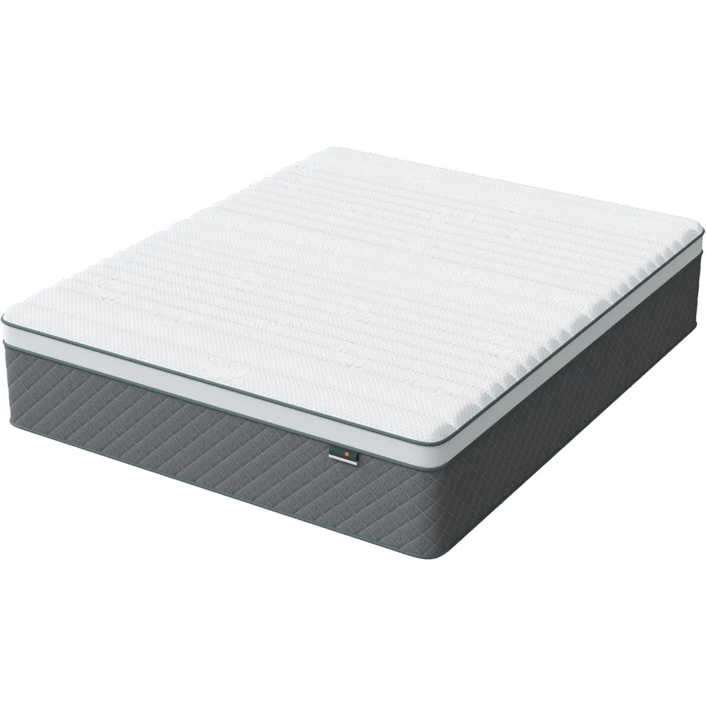 14 Inch Full Mattress,Cooling-Gel Memory Foam and Pocket Spring Hybrid Mattresses,Full Bed Mattress in a Box,Medium Firm 6
