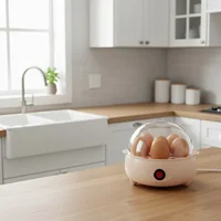 Cuiseur à œufs électrique multifonctionnel 160W 220V, 6 œufs/étage, pour œufs durs et pochés, machine à petit-déjeuner intelligente pour la cuisine domestique 4
