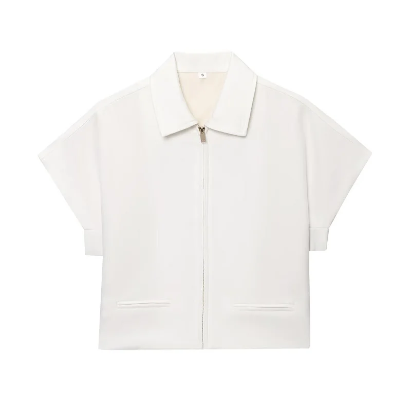 سترة نسائية قصيرة من MUJER سترات اسكواش بأكمام قصي...