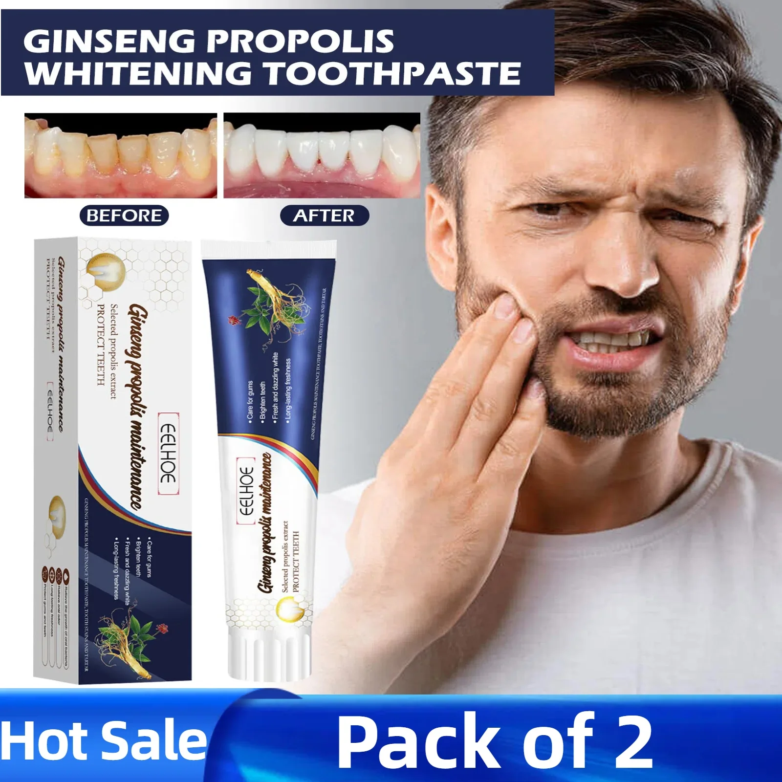 Ginseng and Propolis Whitening Toothpaste