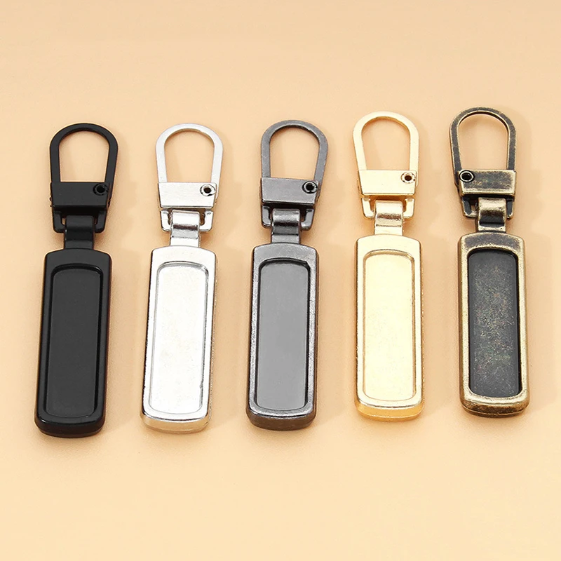 5PCS Metal Zipper Pull Tab Removable Repair Down Jacket Bag Shoes Small Hole Special Zipper Head Pull Drop Accessories