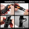 LED Red and Blue Shoulder Police Light with Clip USB Rechargeable Flashlights Warning Safety Torch Bike Warn LANTERN 5