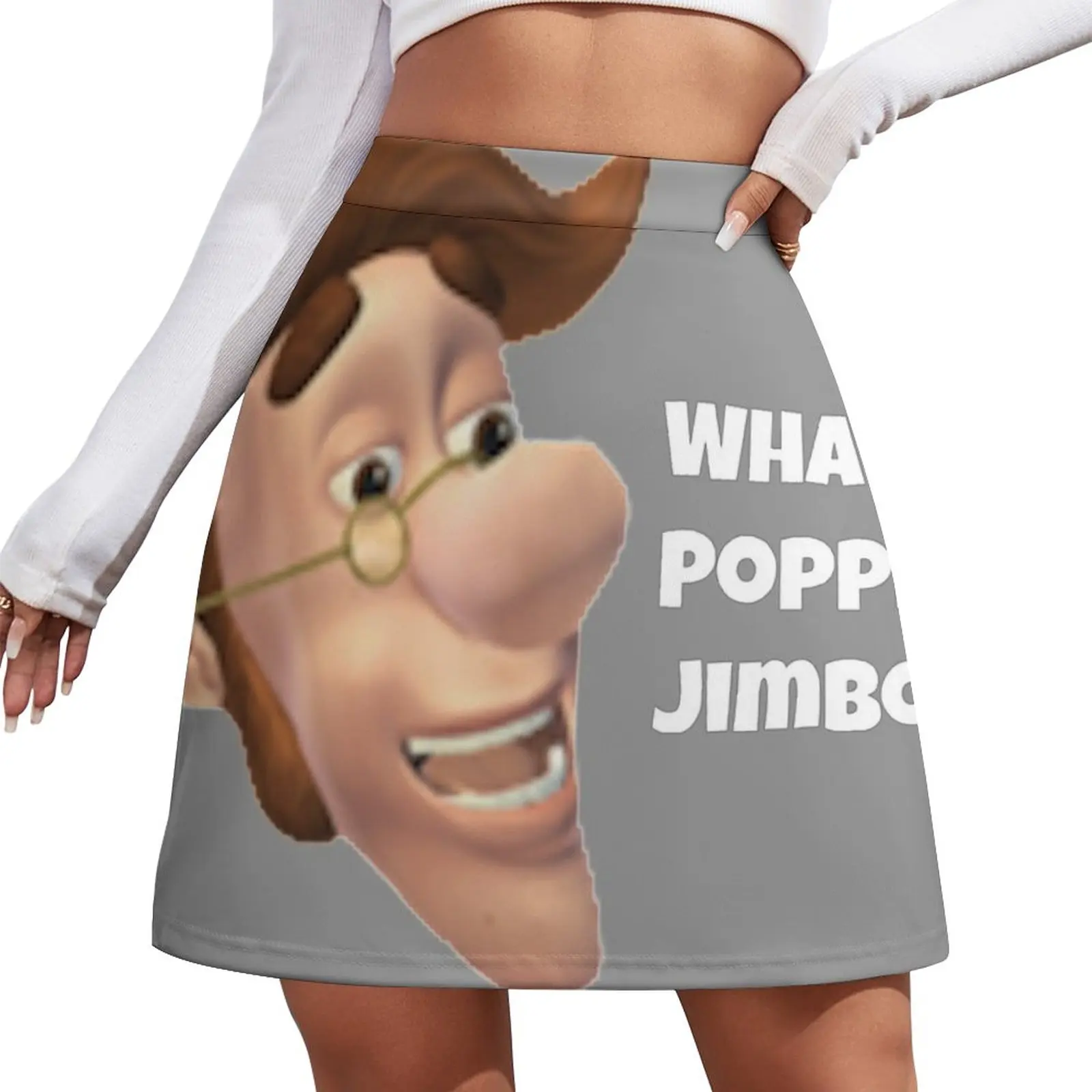 What's poppin jimbo meme Mini Skirt skirts for women women clothes modest skirts for women