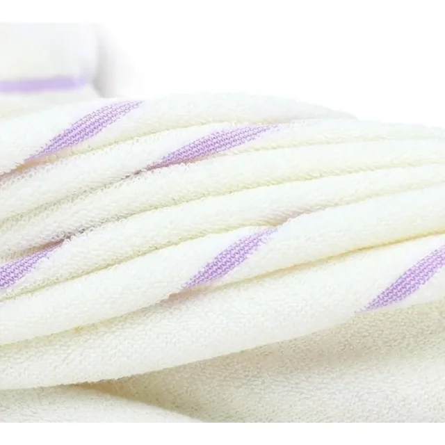 2PCS 35*75cm Aromatherapy Soft Bath Towel Cotton Embroidery Lavender Towel Set Cotton Hand Face Towel Sheet Set 5