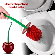 

Cherry Toilet Brush Household Cleaning Tools Floor-Standing Long Handle Soft Bristle Toilet Brush Bathroom Cleaning Accessories