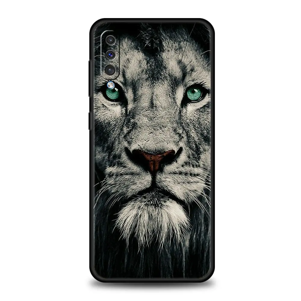 Fierce Lion Tiger King Silicone Phone Case Cover