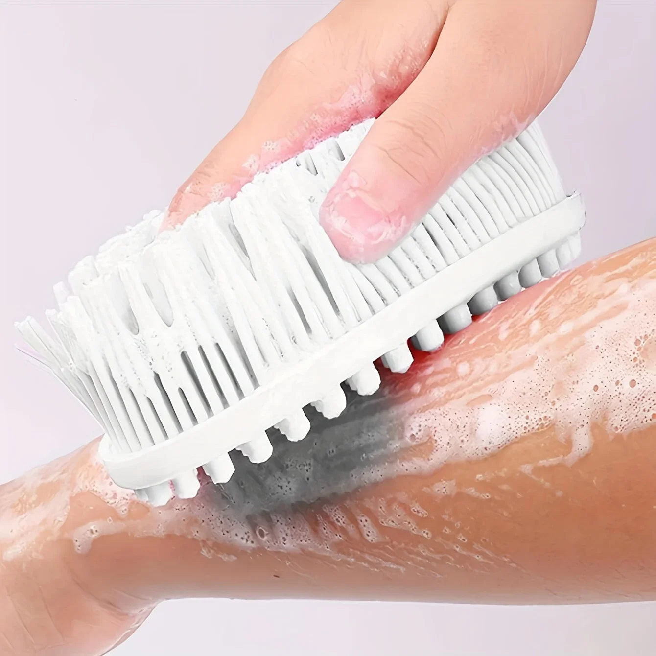 1PC-Baby silicone shower brush, shower brush, hair massage brush