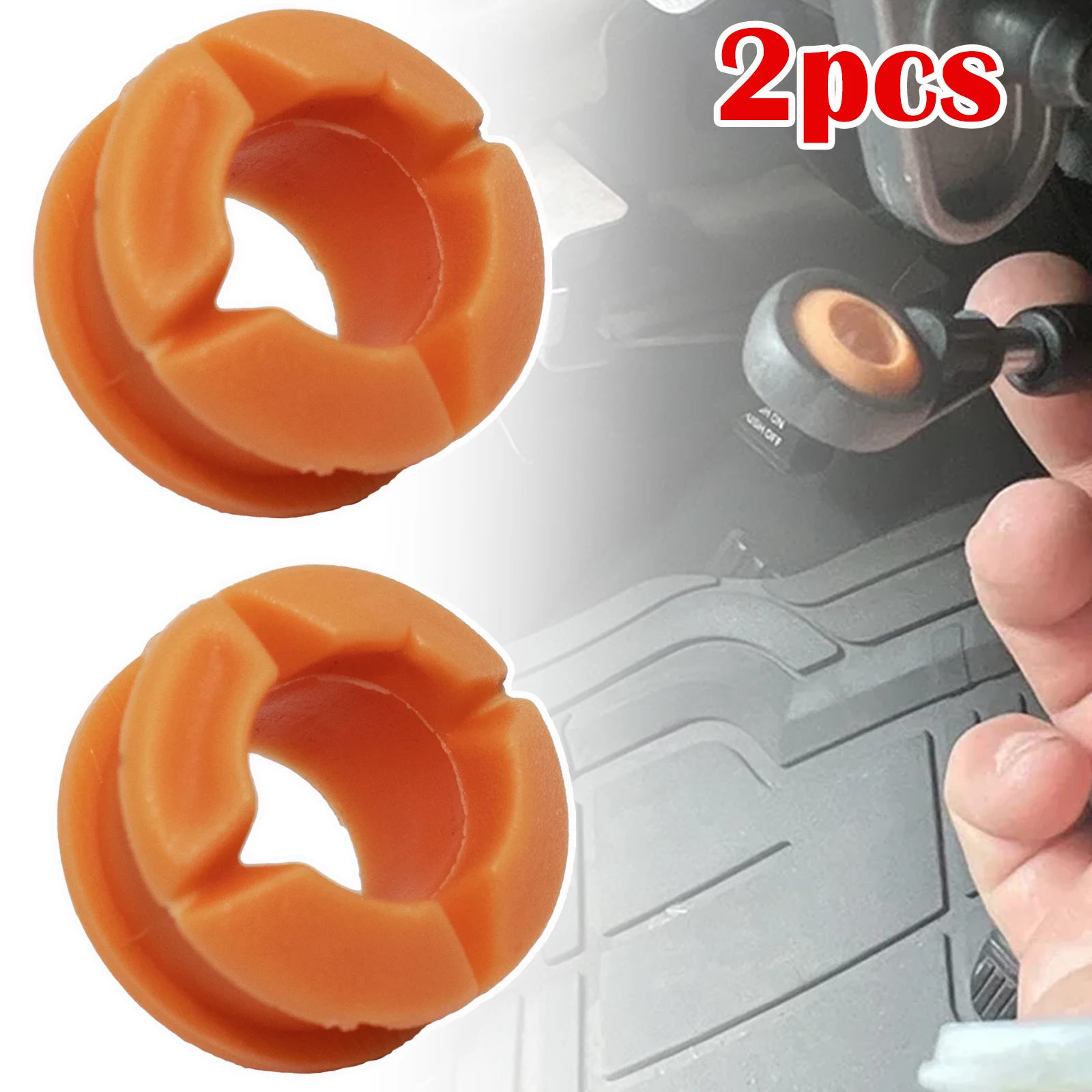 

2PCs Shift Cable Bushing Grommet AT Gearbox Repair Kit Shifter Linkage End Clip For Nissan Pathfinder Xterra Titan 2005 - 2012