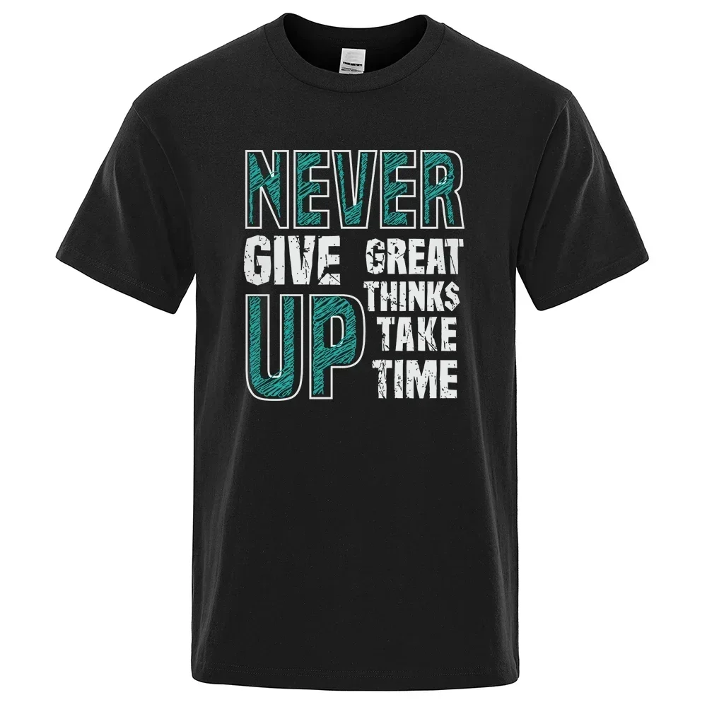 Футболка мужская свободного покроя, модная тенниска с круглым вырезом, хлопковая майка, повседневная одежда