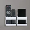 1pc Wall Mounted Mobile Phone Holder Multifunction Organizer Storage Box Remote Control Charger Stand Universal Accessories 3