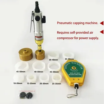 Tappatrice per bottiglie Macchina pneumatica portatile per sigillare bottiglie, attrezzatura per imballaggio, coperchio, gamma di tappatura 1-50 mm 1
