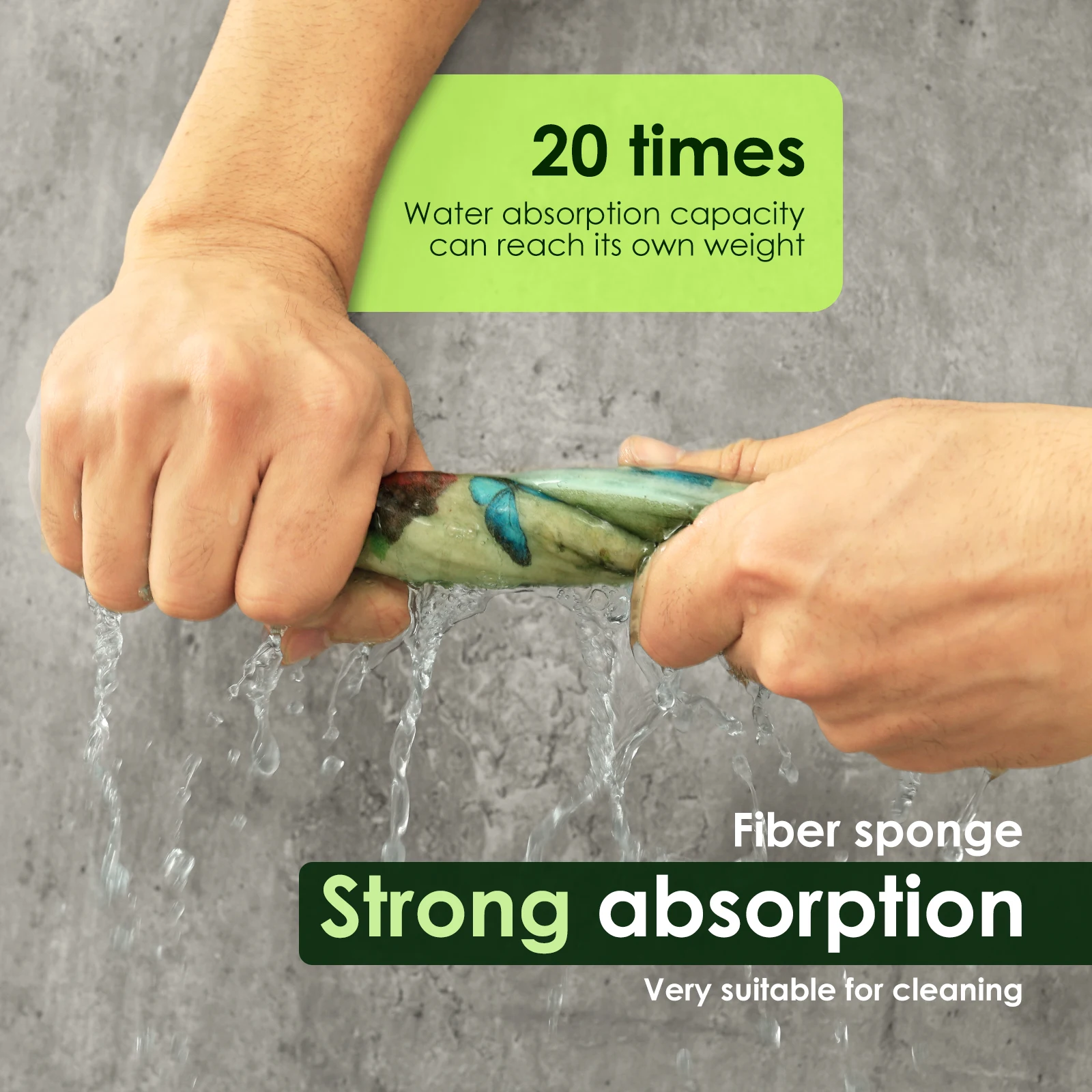 6Pcs Kitchen Dish Towels Mixed Color Swedish Dishcloth Reusable Absorbent Cleaning Cloth Dish Rags for Washing Dishes Cleaning