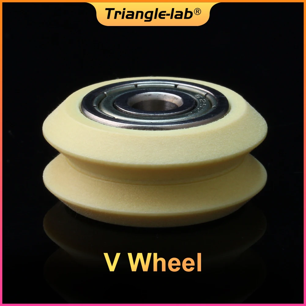 Trianglelab Kevlar reinforced self-lubricating wear-resistant V Wheel for voron prusa MK3S ender 3 cr-10 3D Printer