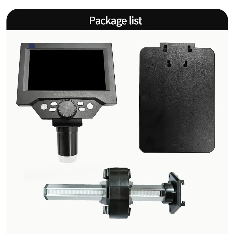 5.5" LCD Digital Microscope 1000X 1080P Coin Microscope Magnifier with Stand Soldering Microscope for Electronics Repair 5