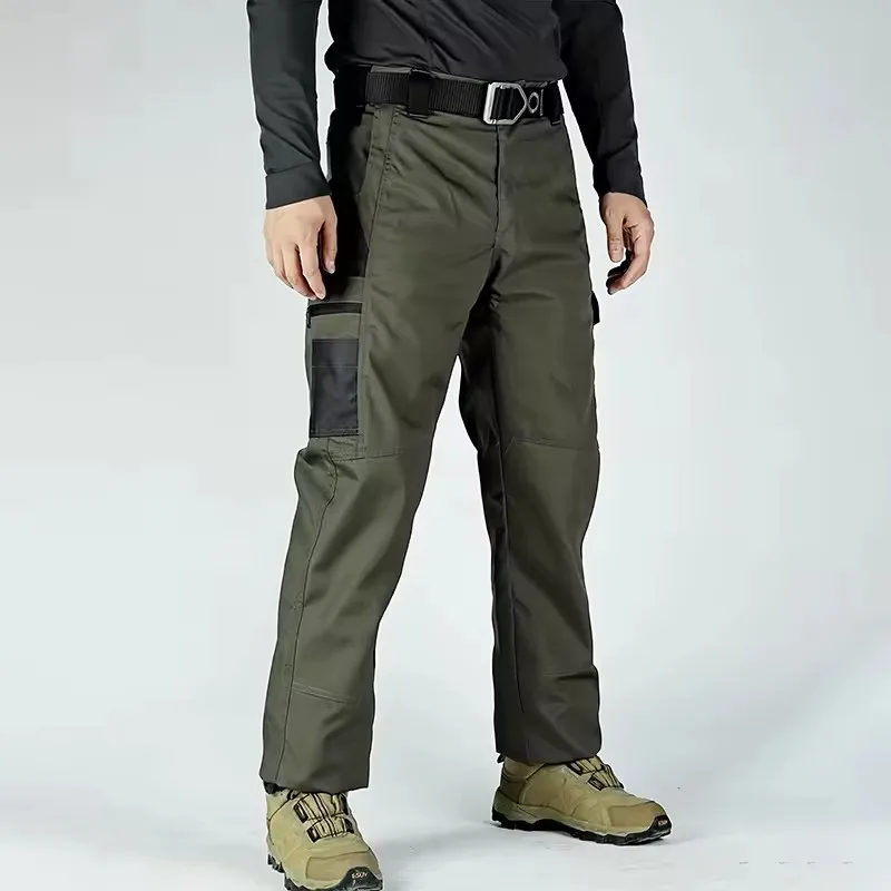 Multi-Pocket Men's Tactical Casual Pants Cargo Pants Outdoor Hiking Trousers Wear-Resistant Training Overalls