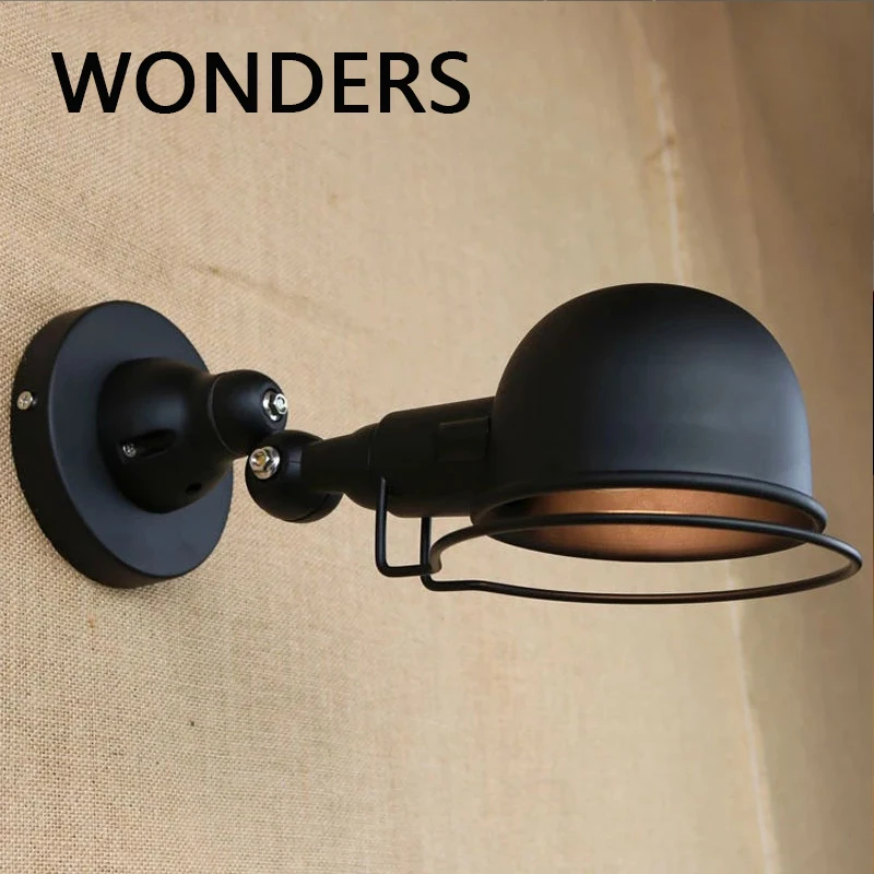 LED Wall Light Vintage Retro Mechanical Arm Lighting Retractable Rotatable Adjusted Iron Sconces Home Decor led light led wall lamp wall light