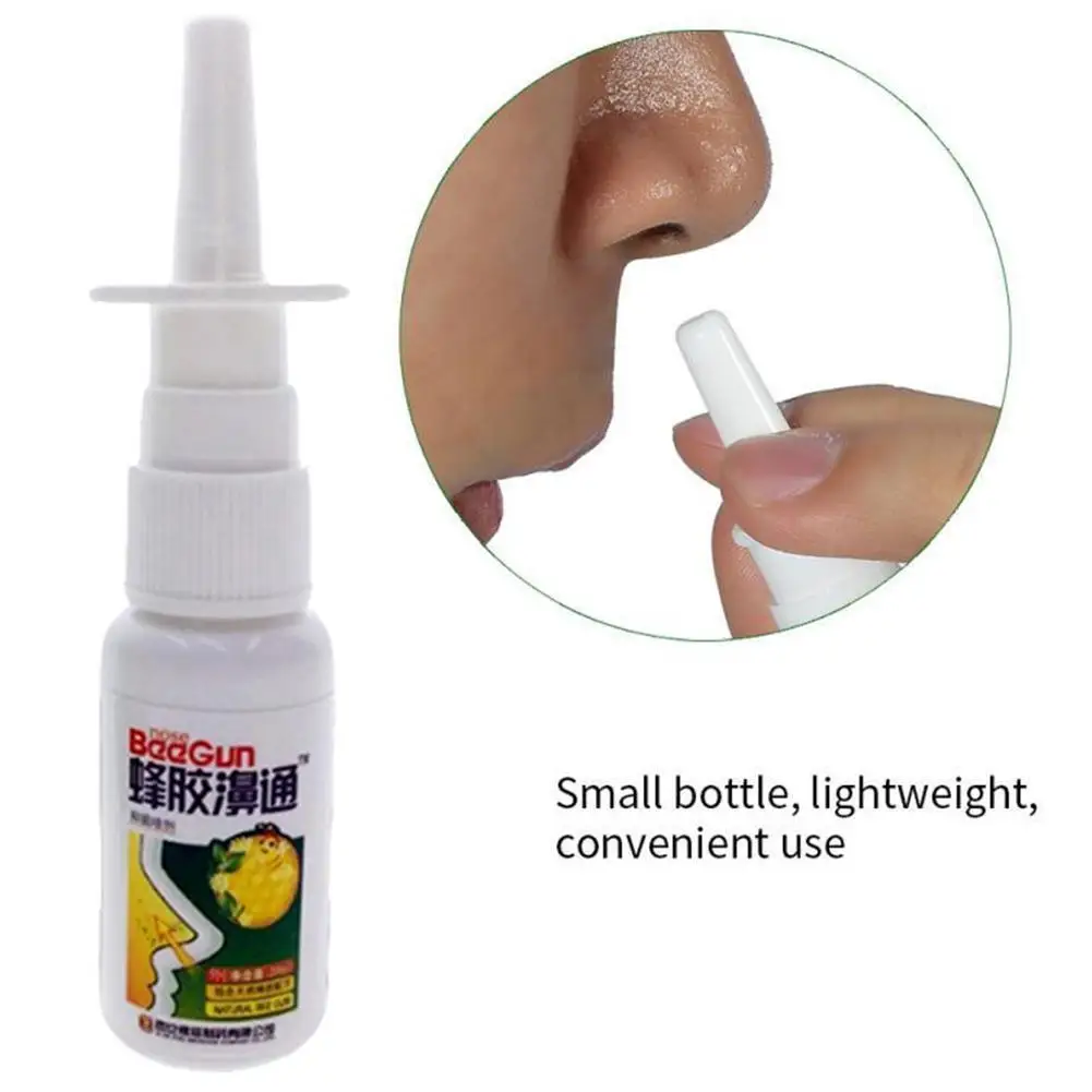 Bee Gun Nose Spray Propolis Herbal Nasal Chronic Rhinitis Sinusforte Sinusitis Spray on Herbs Nose Drops Treatment Care 5pcs