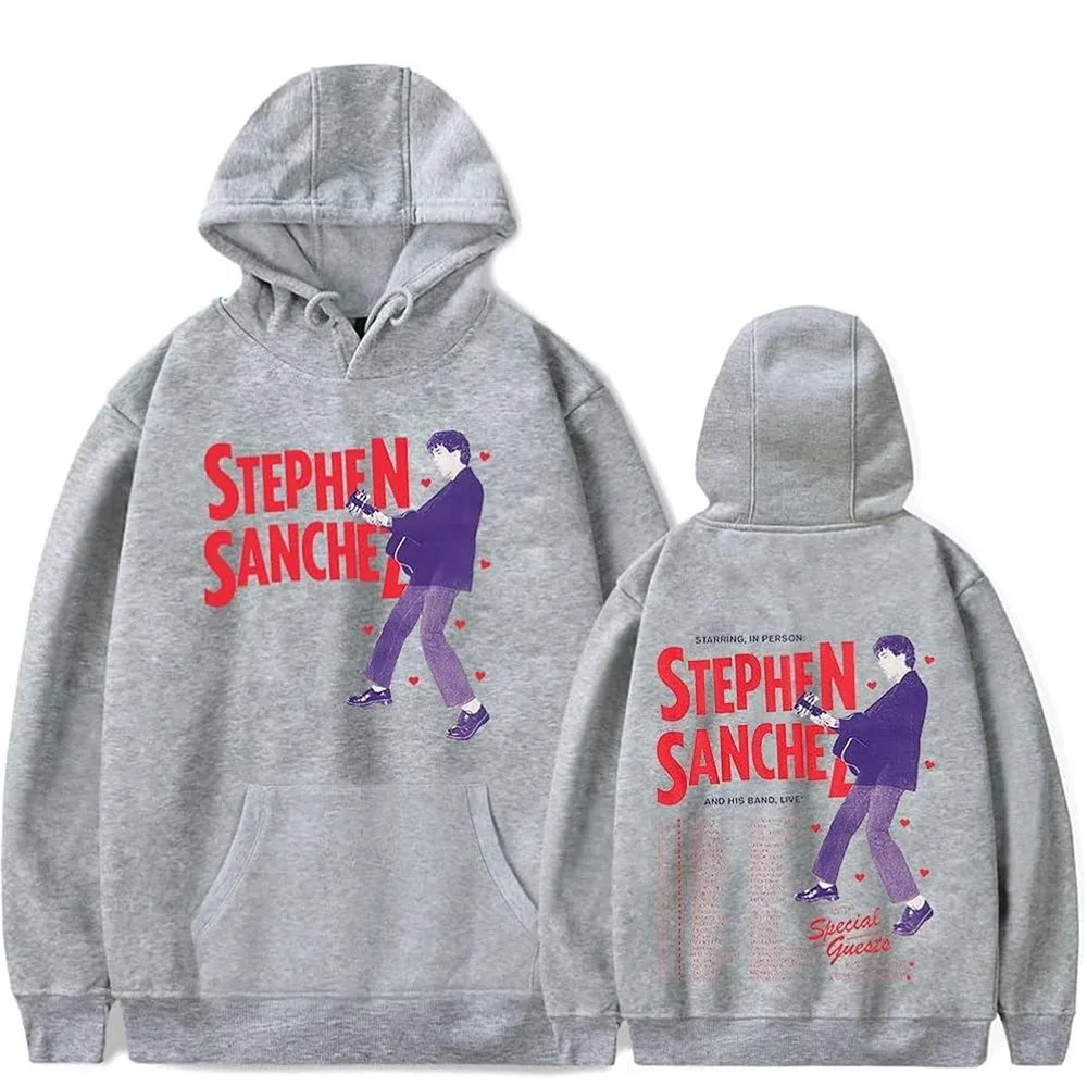 Hoodies masculinos e femininos de Stephen Santos, moletom Merch, pulôver com capuz, moda, primavera, outono, 2024