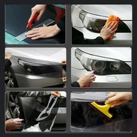 Transparent Light Black Smoke PVC Film Tint 30 X200cm Headlight Taillight Wrap Cover Film Foil Sticker Armored Film for Cars 6