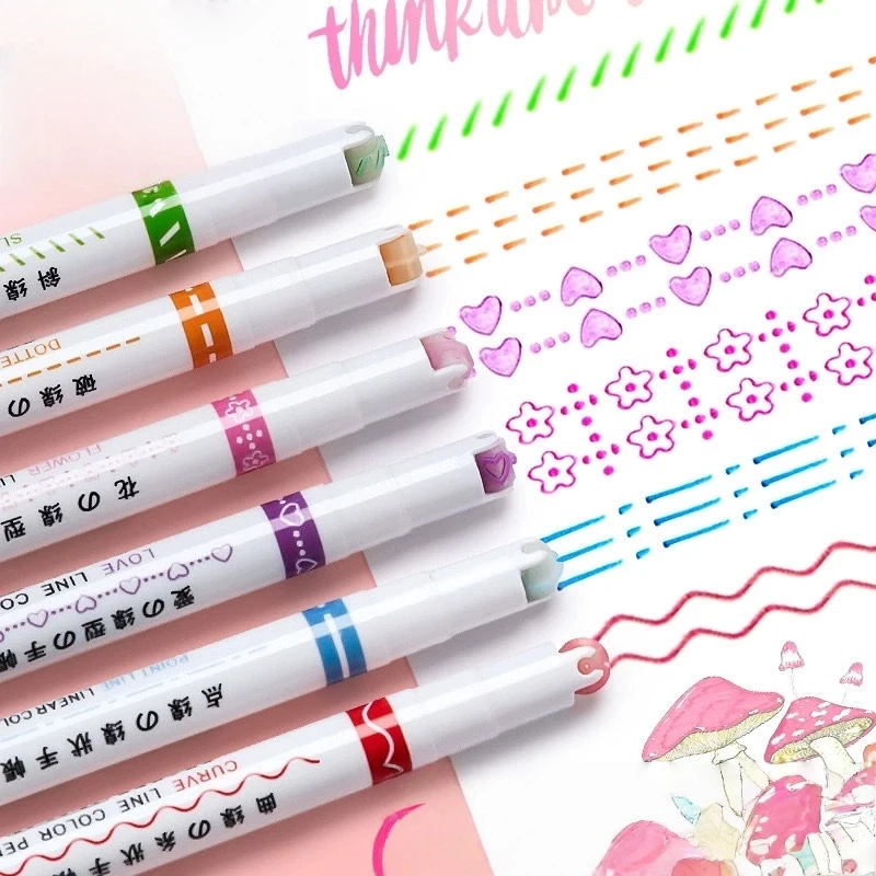 Colorful Highlighter Pens Set for Journal School Art Supplies