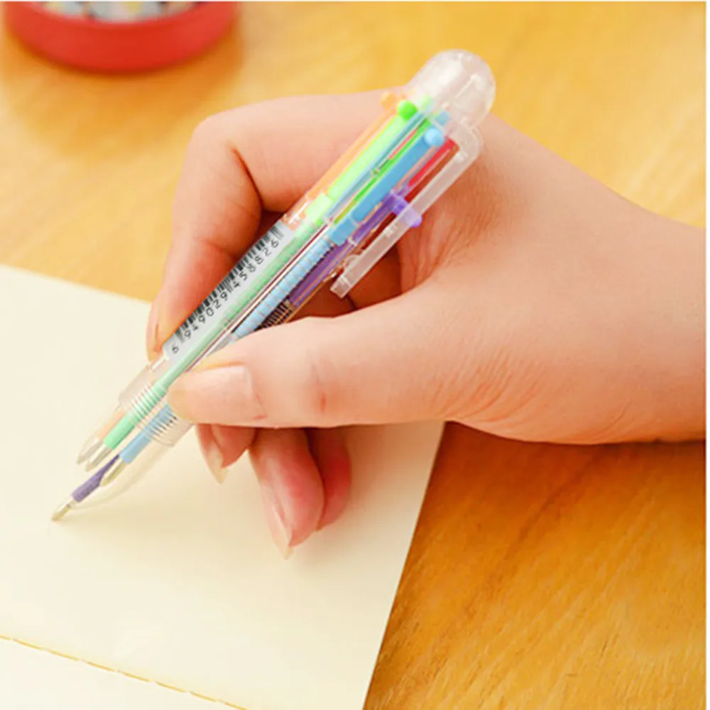 Mini Ball Pen Plastic Bubble Pen 6 Colors Taking Notes Durable Drawing  Color Pen Supplies - AliExpress