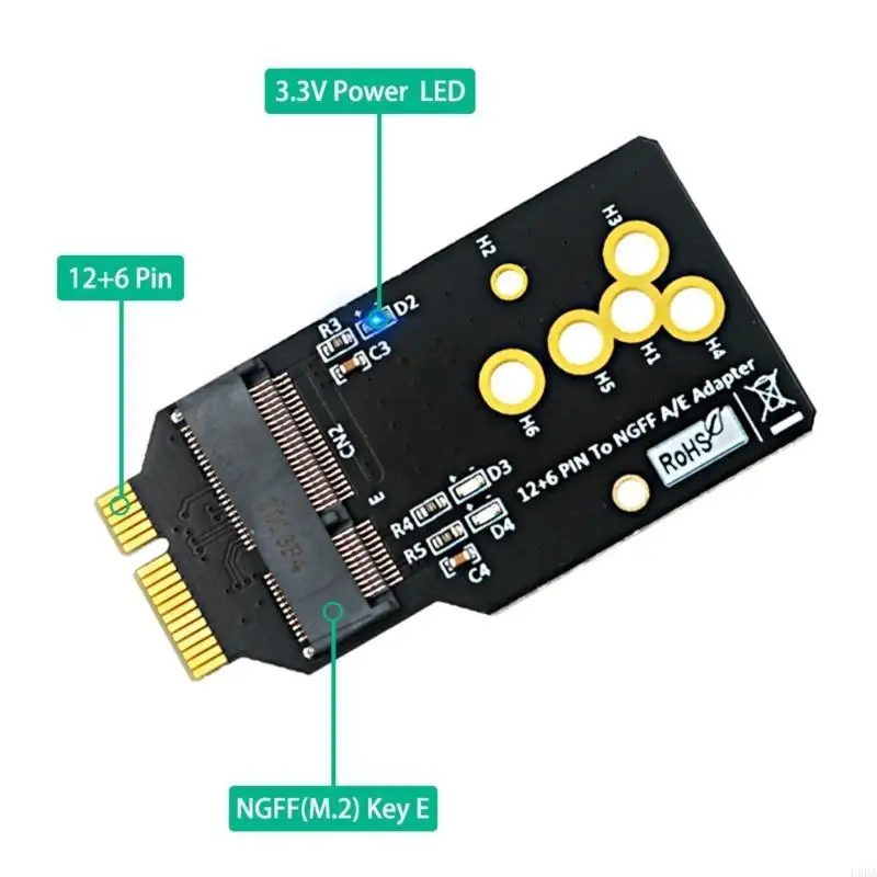 L9BA WIFI6 모듈 M.2 키 A/E 모듈-12+6Pin 어댑터 보드는 AX200/201/210을 지원합니다