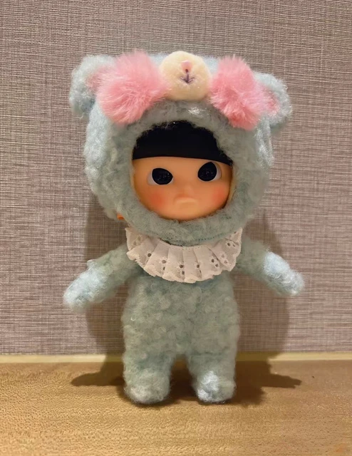 POP MART MUI CHAN BEAR BJD Doll Cutie Pie Blue Advanced Mini MuiChan Plush Cloth Kawaii Figures Body Moveable Dolls DIY Gift 2
