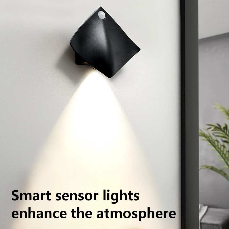 LED Wall Lamp Room Decor Outdoor Waterproof Garden Lights Human Motion Sensor Night Lights Bedroom Porch Balcony Corridor Decor
