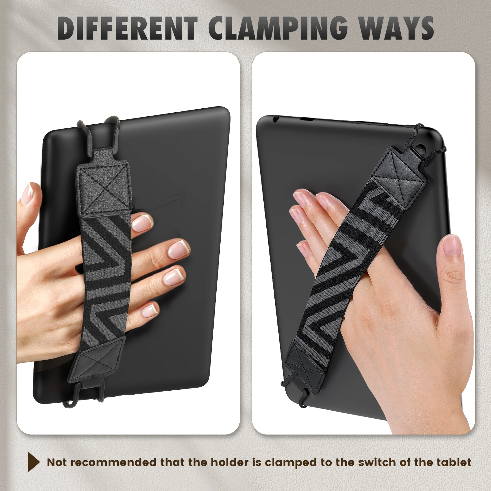 Moko-correia de Mão de Segurança para 911 Tablet Ipad Pro Ipad Air Kindle Fire hd Samsung Lenovo Alta Elasticidade Versátil - Imagem 2