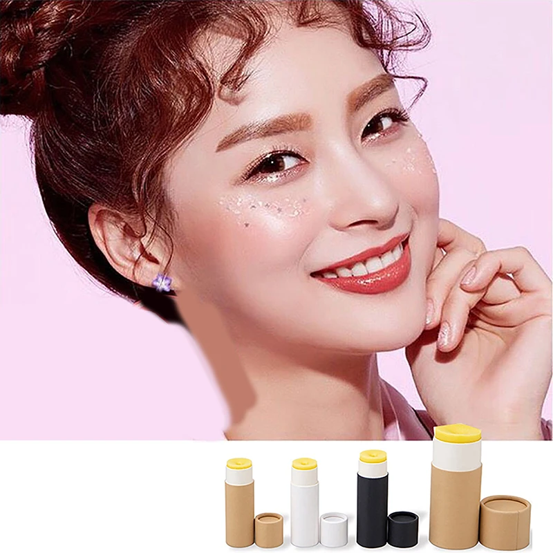 크래프트지 푸시업 튜브, 생분해 가능 판지, 화장품 원통형 포장, 립 밤 탈취제..