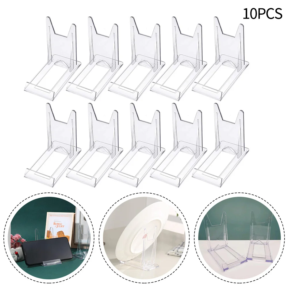2/10pcs Adjustable Bracket Display Stand For Photo Frame Bowls Phone Display Stand Holder Easel Plate Bracket Display Stand