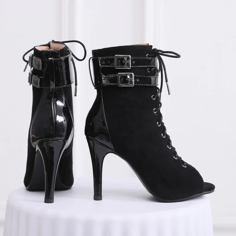 Luxury Women's Comfy Breathable Prom Outdoor Latin Sexy Stilettos High Heels Slippers Ballroom