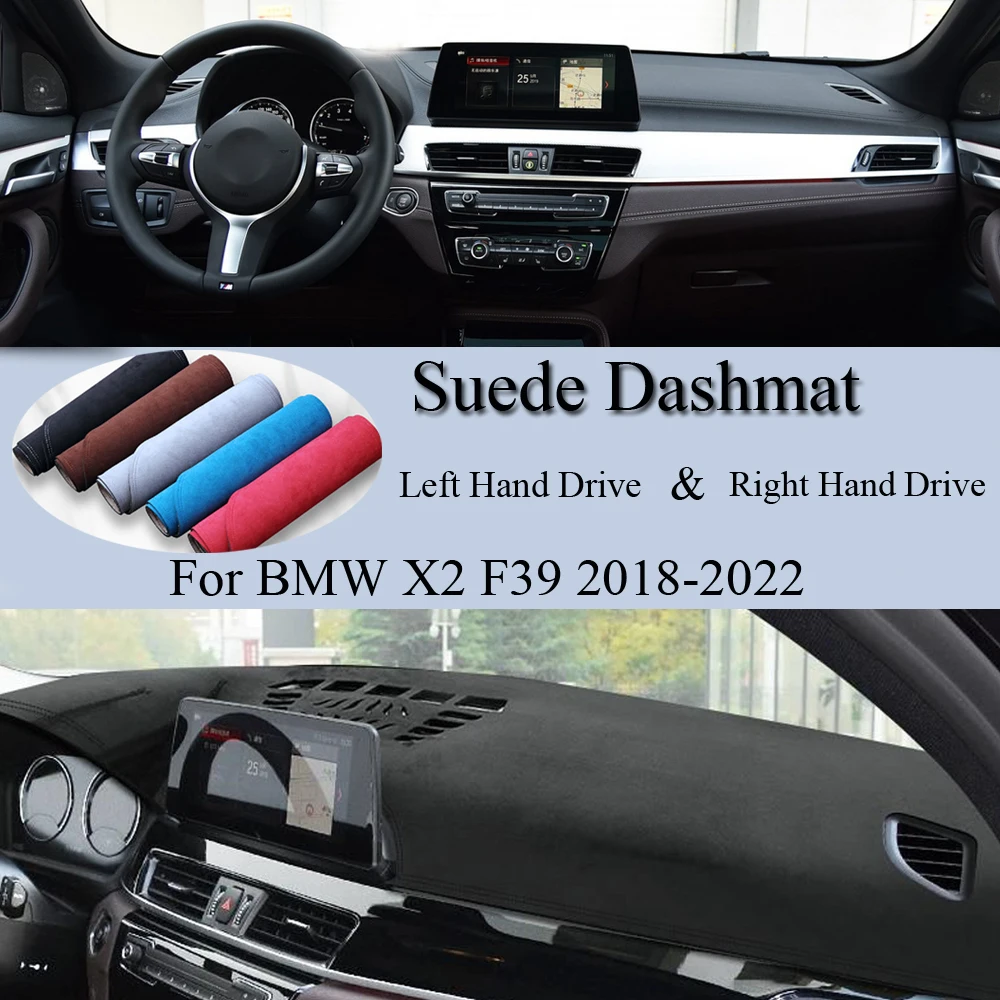 

Для BMW X2 F39 2018 2019 2020 2021 2022 замшевый кожаный коврик для приборной панели, коврик для приборной панели, аксессуары для автомобиля