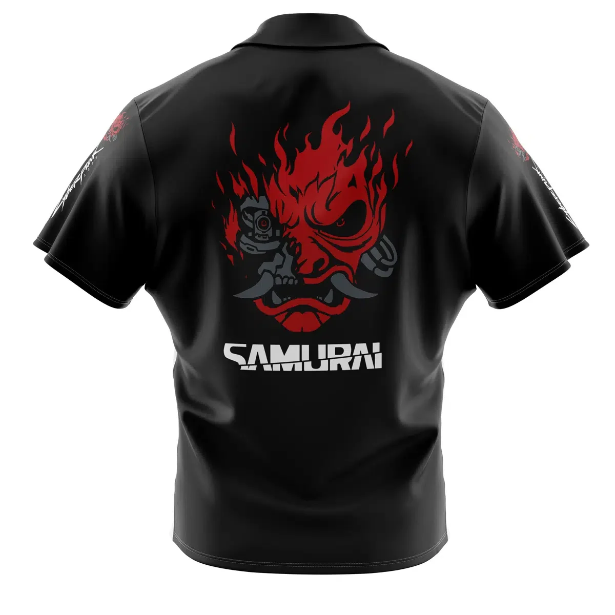 Johnny Silverhand Cyberpunk Button UpHawaiian ShirtFashion Trend Breathable Loose Versatile Casual Sports Summer Men 2