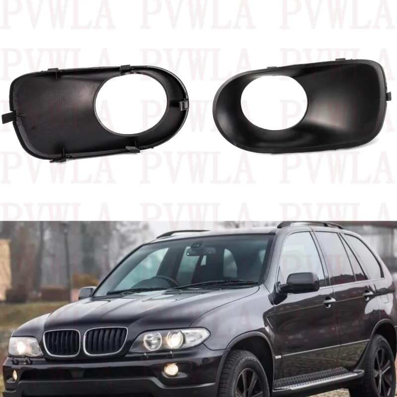 

Левая сторона переднего бампера, противотуманная фара, Ранняя фара, крышка радиатора 51117129299 для BMW X5 E53 2003 2004 2005 2006