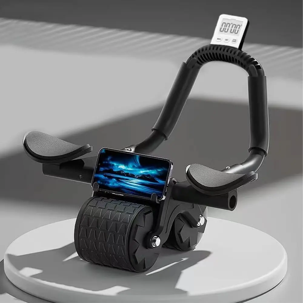 Elbow Support Rebound Abdominal Wheel Ab Muscle Trainer Roller Wheel Fitness Exercise Abdominal Fitness Equipment