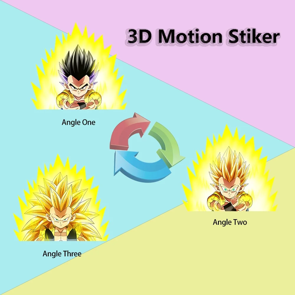 Pegatinas de Anime en 3D de Son Goku, calcomanías de dibujos animados  impermeables de movimiento para coches, ordenador portátil, refrigerador,  equipaje, pegatina Lenticular autoadhesiva| | - AliExpress
