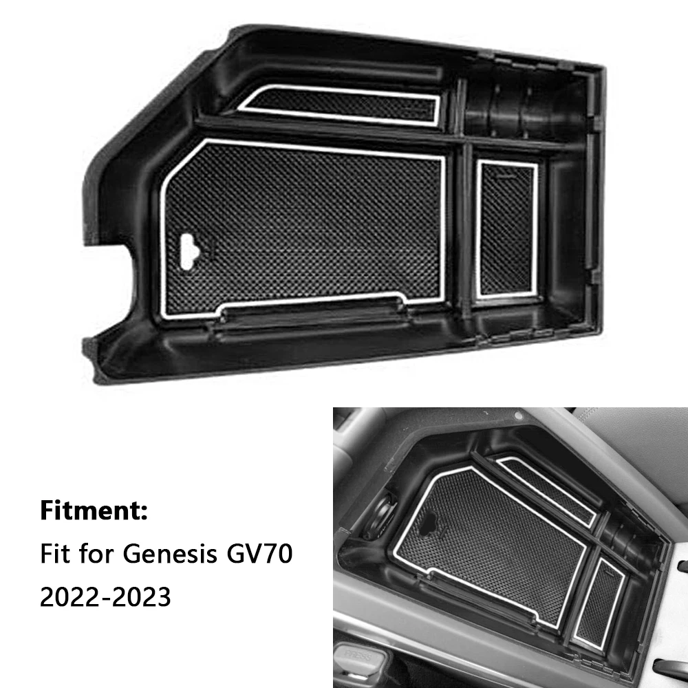 Подлокотник для хранения центральной консоли, держатель, органайзер, лоток для перчаток, аксессуары для Genesis GV70 2021 2022 2023 органайзер центральной консоли для toyota rav4 2023 2022 2021 2020