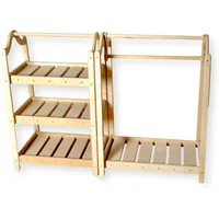 Montessori Clothing Rack and Wardrobe Set | Premium Kids Wood Furniture | Toddler Wardrobe Set | Toddler Wardrobe 1