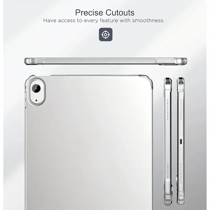Ultra Slim Lightweight Clear Tablet Case - Soft TPU, Anti-Scratch Protective Cover