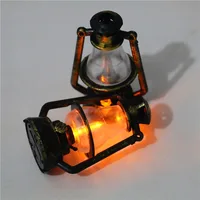 1:6 1:12 Scale Micro Landscape Pretend Play Dollhouse Accessories Mini Kerosene Lantern Miniature Oil Lamp Scene Ornaments 1