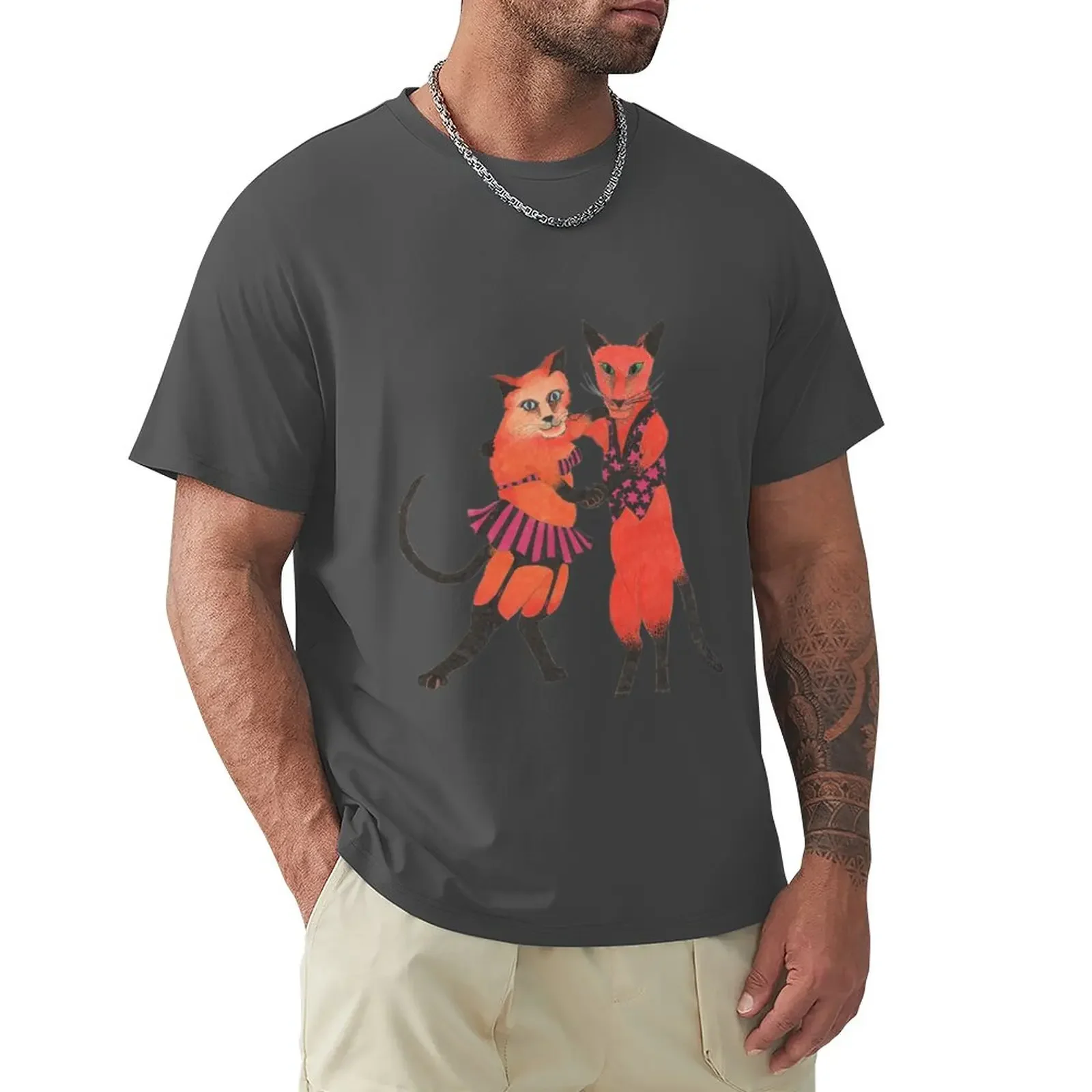 

Dancing Cats T-Shirt cute clothes vintage mens white t shirts cute tops tops vintage clothes plain t shirts for men