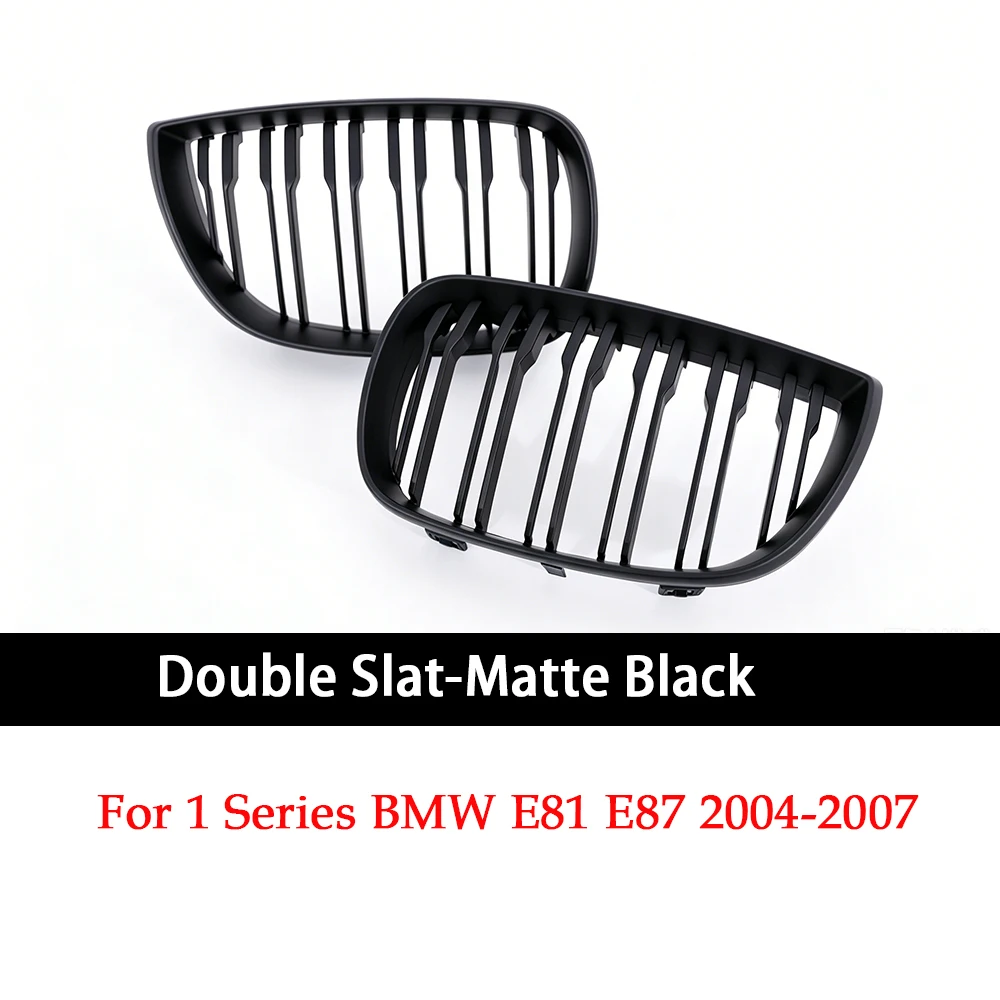Sleek Gloss & Matte Black Carbon Fiber M Color Front Kidney Grille