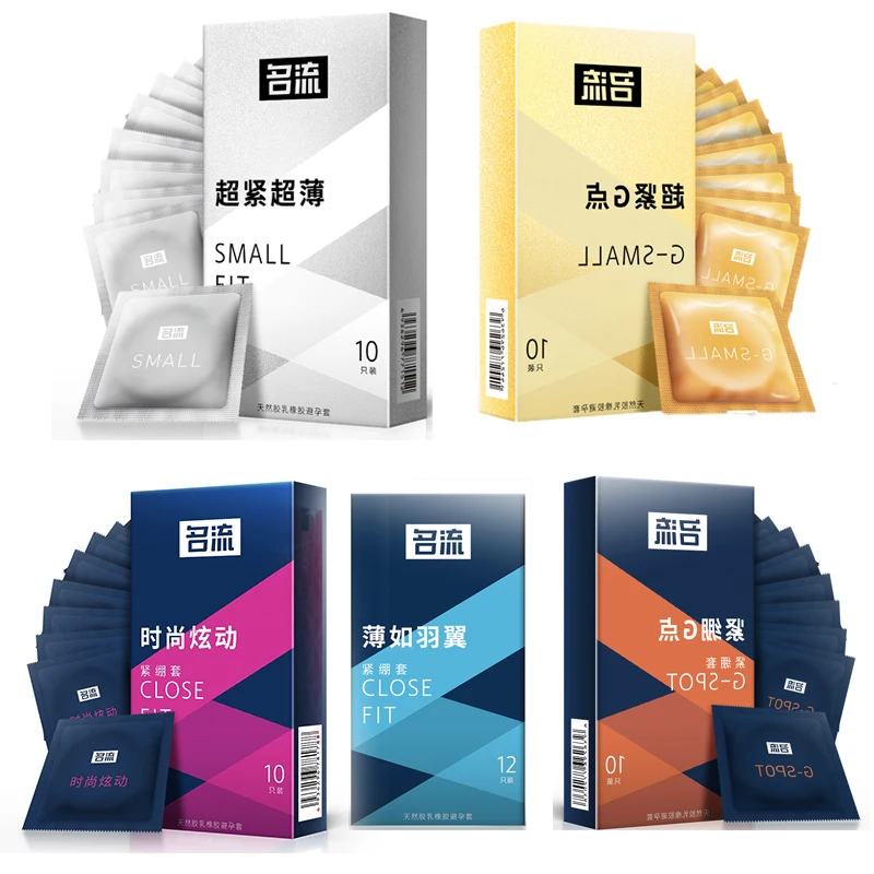 Small condom 45mm 49mm Tight Ribed Spikes condoms sex toys Condoms Long Delayed Pleasure Latex Penis Sleeve Safe Lubricantion Toys