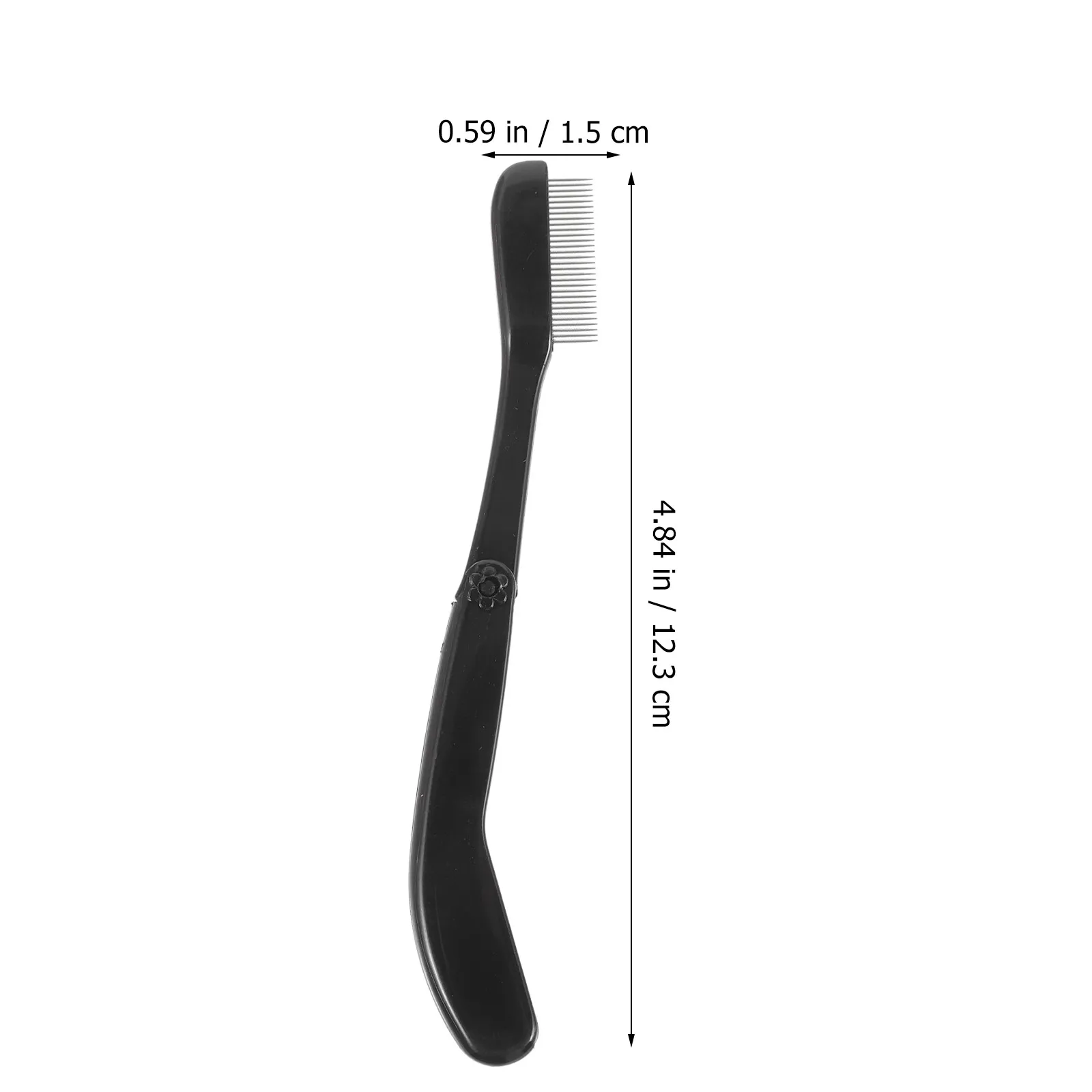 2Pcs 금속 속눈썹 빗 속눈썹 분리기 재사용 가능한 휴대용 눈썹 미용 도구 매일 메이크업 및 여행용으로 완벽합니다.