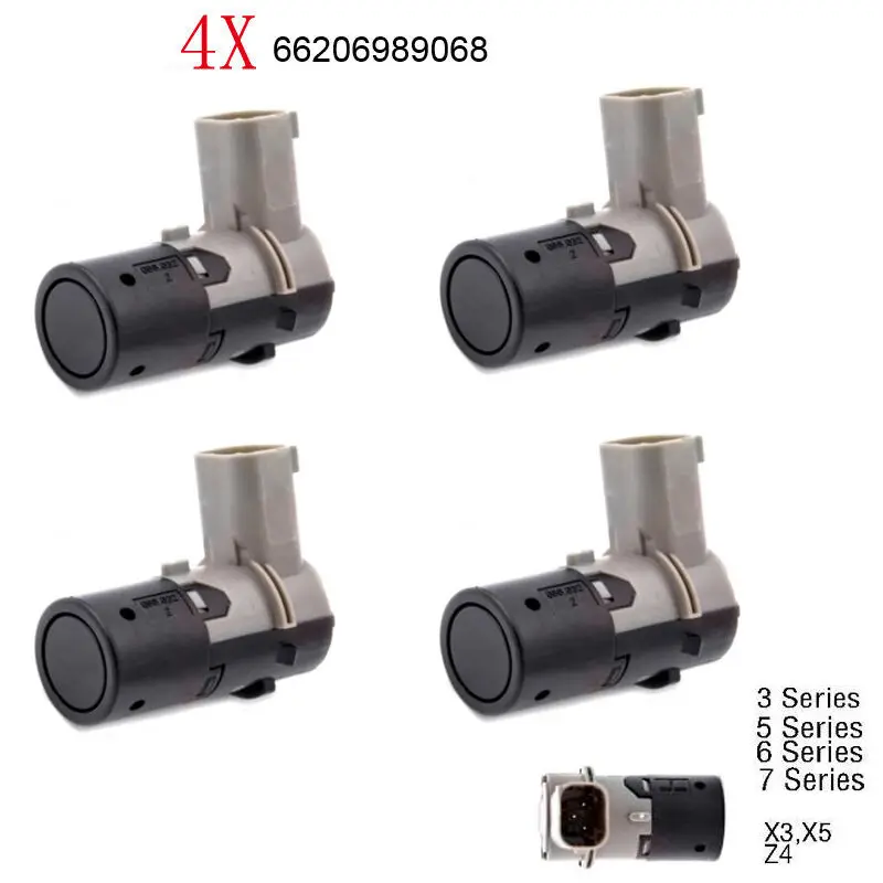 

4Pcs 66206989068 For BMW PDC Parking Sensor E39 E46 E60 61 E66 E83 X3 3 5 7 Series