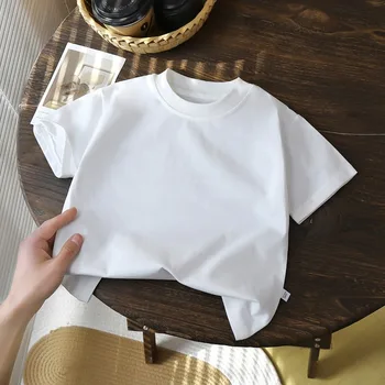 قمصان صيفية قطنية بأكمام قصيرة للأطفال والأولاد 2