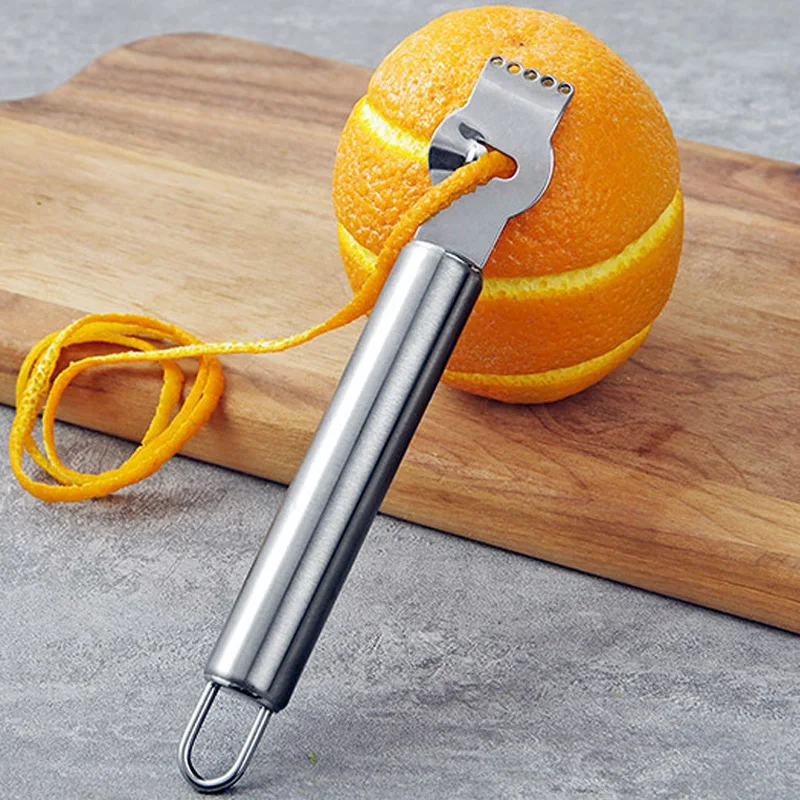 4 Packs Lemon Zest Peeler For Cocktails, Stainless Steel Lemon Zester  Grater Lemon Peeler Orange Peeler Set, Peeler Tool With Slotted Knife And  Hangin