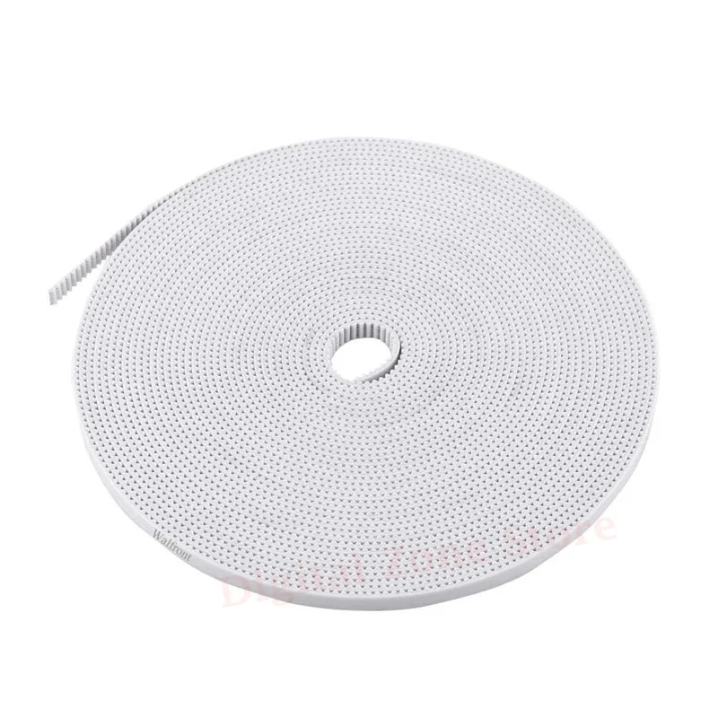 

10 Meters GT2 Open Ended PU Timing Belt Width 6mm 2GT for RepRap 3D Printer CNC White Steel Core AccessorIes