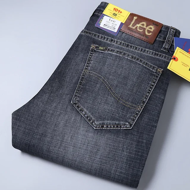 New Straight-leg Loose-fit Elastic Jeans